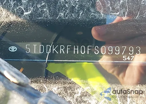 2015 Toyota Highlander Limited Platinum V6 z USA, uszkodzony, nr VIN 5TDDKRFH0FS099793